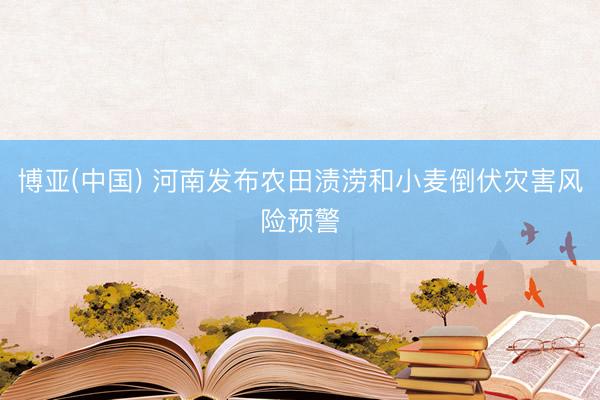 博亚(中国) 河南发布农田渍涝和小麦倒伏灾害风险预警